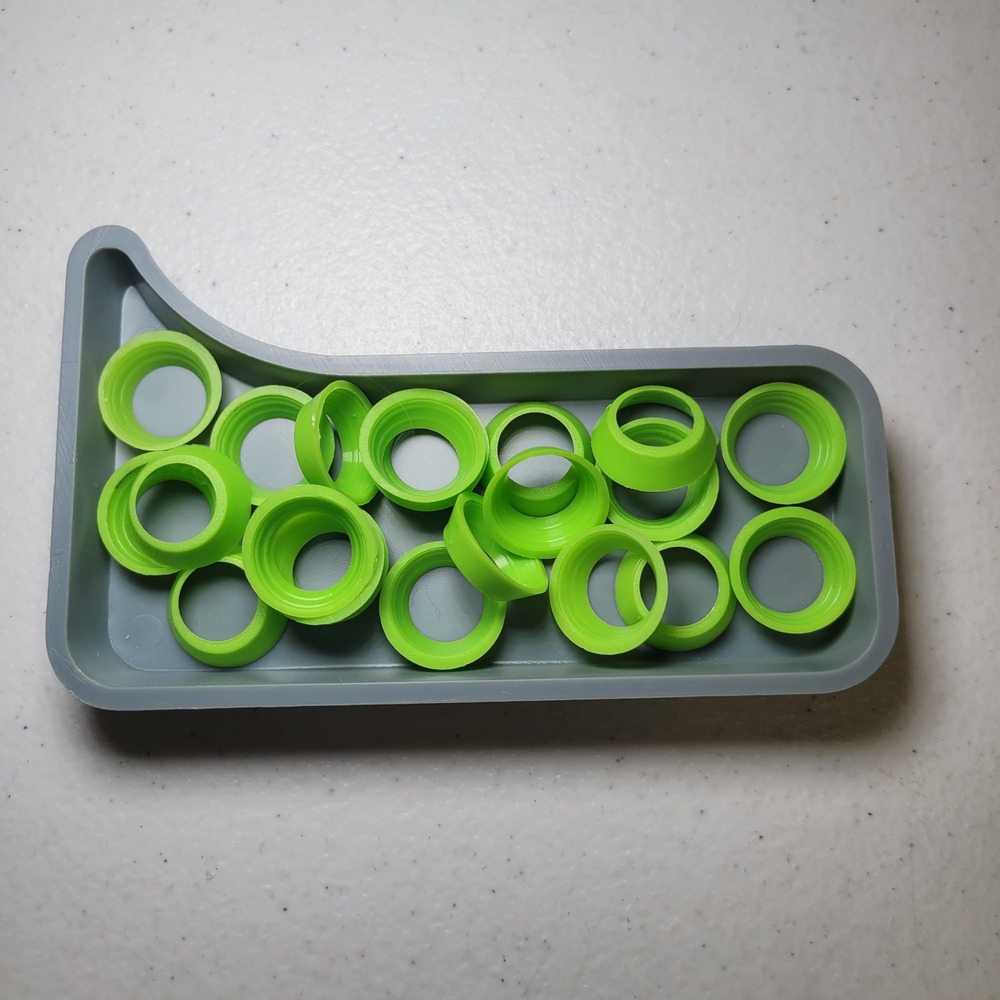 Green Replacement Discover Number Rings Pieces Board Game Parts Lot